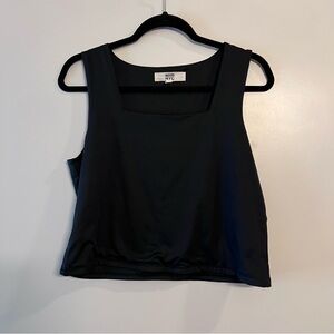 Madden NYC Black Sleeveless Crop Top